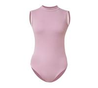 ROYAL SMEELA Justaucorps de Danse Classique Femme Adulte Violet Clair Taille S Dos Nu Body Sans Manche Femme Justaucorp Ballet Body Danse Classique