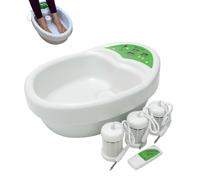 Royal Spa Bain d'électrolyse pour les pieds avec télécommande I Ion Cleanser Kit complet I Bain de pieds ionique I Kit de soins des pieds I Electrolysis Footspa Bath avec télécommande I Nettoyant