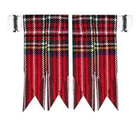 Royal Stewart Chaussettes de kilt tartan avec ajusteurs de boucle lourds, Royal Stewart., 3 cm