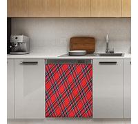 Royal Stewart - Couverture magnétique pour lave-vaisselle - Motif tartan rouge et noir - 58,4 x 66 cm