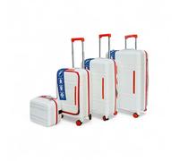 Royal swiss 4 Valise Grande Taille, Valise soute, 4 Roues, Serrure TSA · Poignée Télescopique Réglable, Blance, Chariot à coque rigide,Valises à roulettes 360°
