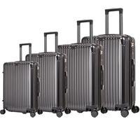 Royal swiss 4 Valise Grande Taille, Valise soute, 4 Roues, Serrure TSA · Poignée Télescopique Réglable, Noir, Chariot à coque rigide,Valises à roulettes 360°
