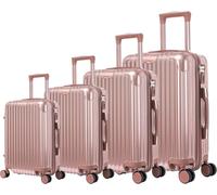 Royal swiss 4 Valise Grande Taille, Valise soute, 4 Roues, Serrure TSA · Poignée Télescopique Réglable, Rose Gold, Chariot à coque rigide,Valises à roulettes 360°