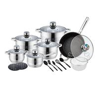 Royal Swiss - Batterie de cuisine - 20 pièces induction-revêtement marbre-adapté à toutes les sources de chaleur