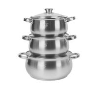 Bouilloires - Royal Swiss - Set de 3 - Inox - 3L, 4L et 6L - Compatibles tous feux