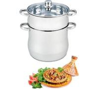 Royal Swiss - Couscous Pan - Maker Couscous - vapeur en acier inoxydable - 8 litres