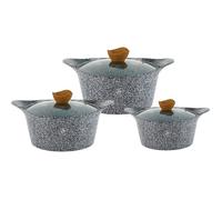 Royal Swiss - Ensemble de casseroles en céramique 6 pièces - tous feux , y compris l’induction - revêtement antiadhésif