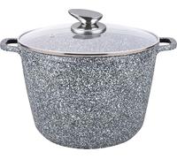 Royal Swiss® Marmite induction - Poêle induction avec Poignées amovibles - Ø 28 cm / 10,5 litres - Casseroles à soupe avec couvercle - Pan tous feux - Revêtement antiadhésif - Beige (Snow White, 28)