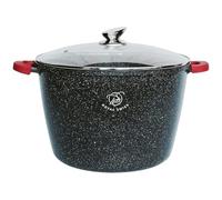 Royal Swiss® Marmite induction - Poêle induction avec Poignées amovibles - Ø 32 cm / 14 litres - Casseroles à soupe avec couvercle - Pan tous feux - Revêtement antiadhésif (Noir, 32)