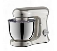 Royal Swiss® Robot Pâtissier 5L - 1500W - 10 Vitesses + Fonction Pulse | Mouvement Planétaire 360° | Bol Inox & Couvercle Anti-Éclaboussures | Silencieux - Couleur Menthe Élégante (Crème, 5L)