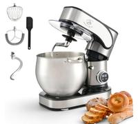 Royal Swiss Robot Pâtissier Professionnel 12 L 2000 W, Mélange Planétaire, Écran LED Tactile, 12 Vitesses, Bol Inox, Couvercle Anti-Éclaboussures, Crochet, Fouet, Batteur Mixeur Multifonction
