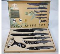 Royal Swiss Set de couteaux - Couteau de chef universel - Couteau à pizza et à pain - Éplucheur