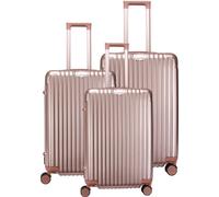 Royal Swiss - Set de valises - serrure à combinaison - valise légère - 4 roues - or rose