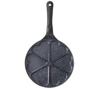 ROYAL SWISS Smiley Poêle à crêpes 26 cm - Induction | Revêtement en marbre antiadhésif | 4 formes Emoji | Sans PFOA | Pour tous les types de feux | Poignée Cool Touch