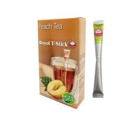 Royal T-Stick® | Thé noir Assam et pêche | Thé noir indien et arôme naturel de pêche - 15 Stick Tea (28,5 Gr)