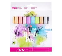 Royal Talens - Ensemble De 10 Feutres Pinceaux Pastel Ecoline