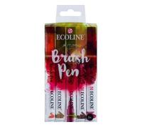 Royal Talens Feutre Aquarelle Coups De Pinceau Avec La Pointe Ecoline Kit (5ks) Automne Couleurs, Non-Permanent, Marqueurs, Marqueurs, Art Fournitures