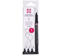 ROYAL TALENS Feutre Pigment Fineliner Bold, set de 3, noir