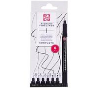 ROYAL TALENS Feutre Pigment Fineliner, set de 6, noir