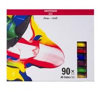Amsterdam Standard Series Set de Peinture Acrylique pour Débutants | Set d'Essai Complet (90 x 20 ml) | Toutes les Couleurs de