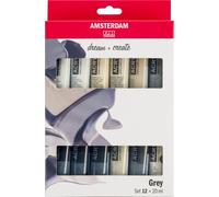 ROYAL TALENS peinture acrylique AMSTERDAM Greys 12 x 20 ml