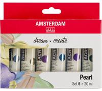 ROYAL TALENS peinture acrylique AMSTERDAM Pearl 6 x 20 ml