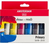 ROYAL TALENS peinture acrylique AMSTERDAM Primary 6 x 20 ml