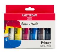 ROYAL TALENS Peinture acrylique AMSTERDAM Primary, 6x 20 ml