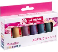 ROYAL TALENS peinture acrylique Art Creation Metallic Set 6 x 12 ml