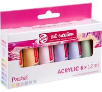 ROYAL TALENS peinture acrylique Art Creation Pastel set 6 x 12 ml