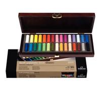 Rembrandt Professional Pastel Doux Set dans un coffret en bois de luxe | Sélection générale Basic | 30 demi-pastels