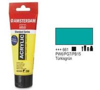 Amsterdam Acrylique Couleur 120ml Tube Turquoise Vert.