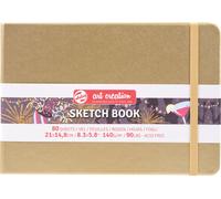 Royal Talens TAC carnet de croquis 21x15 cm 140gr 80 feuilles or blanc