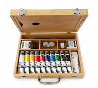Royal Talens Van Bloc Set & Papier Peinture à L’Huile De Boîte en Bois Gogh