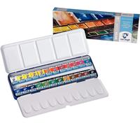 Van Gogh Set de peinture aquarelle, boîte métal, 24 demi godets