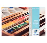 Bloc - Cartes postales - Aquarelle - 13,5x21cm - 12 feuilles - 300g - Van Gogh