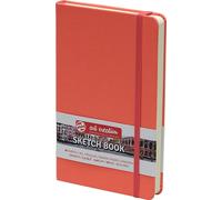 Talens Art Creation - Sketchbook Coral Red 13x21 cm - 140 g/m² - 80 Feuilles - Papier relié sans acide pour techniques mixtes