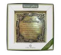 Royal Tara Plaque murale plaquée bronze avec motif bénédiction irlandaise