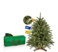 Royal Trees Sapin de Noël artificiel 120 cm - Épicéa scandinave artificiel, arbre de Noël dense avec 316 pointes, sapin naturel petit incluant un support en bois stable et un sac de rangement