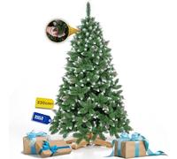 ROYAL TREES Sapin de Noël artificiel - 220 cm - Pin diamanté avec fausses feuilles - Sapin de Noël artificiel