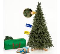Royal Trees Sapin de Noël Artificiel 240 cm - Pin scandinave Artificiel Dense avec 1013 Pointes, Grand Sapin de pin Naturel avec Support en Bois Solide et Sac de Rangement