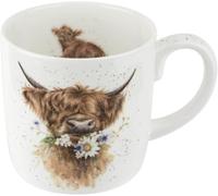 Royal Worcester Wrendale Deigns Daisy Coo Grande tasse en céramique Motif vache 0,4 l