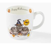 Royal Worcester Wrendale Deigns Mug Halloween Motif hiboux sous une citrouille