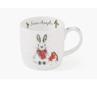 Royal Worcester Wrendale Deigns Snow Angel Mug Lapin et rouge-gorge 0,3 l