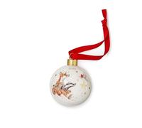 Royal Worcester Wrendale Designs Annual Star of Wonder Boule de Noël en céramique édition limitée 2022