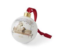 Royal Worcester Wrendale Designs Winter Walks Boule de Noël annuelle en céramique Édition limitée 2025