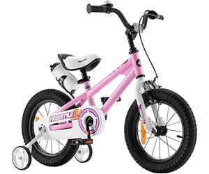 RoyalBaby Freestyle Vélo pour Enfants Garçons Filles avec Frein à Main et sous-Verre Vélo 14 Pouces Rose