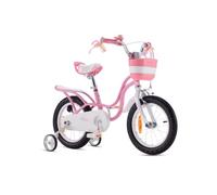 RoyalBaby Little Swan Vélo Enfant Fille Vélo Frein à Main et rétropédalage 14 Pouces à partir de Rose Enfants Vélo