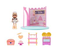 Royale High Ensemble de jeu de pâtisserie - 1 poupée, 6 accessoires - S'adapte à l'intérieur du château - Code article virtuel inclus - À partir de 5 ans