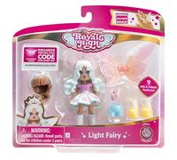 Royale High Poupée de fée Lumineuse de 7,6 cm - 1 Figurine avec 9 Accessoires de Mode - Code Article virtuel Inclus - Série 2 - À partir de 5 Ans